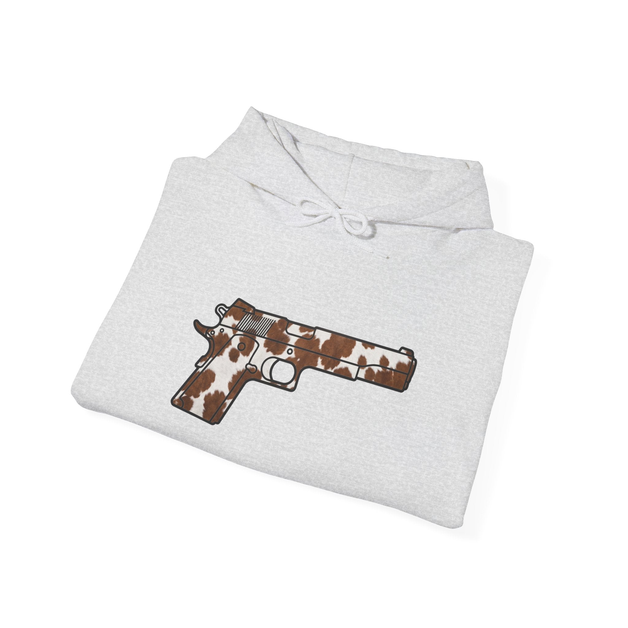 Cowhide Pistol Silhouette Hoodie