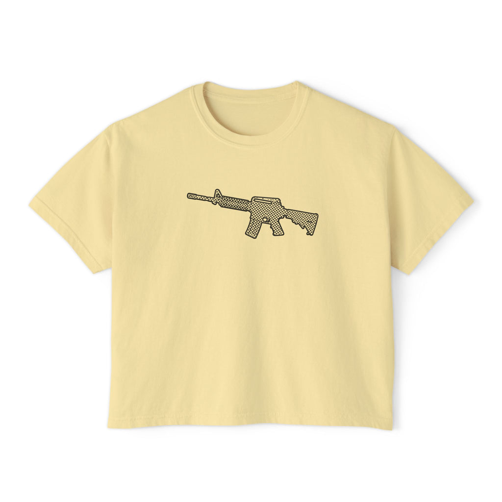The Checker Collection-AR Rifle-Women's Boxy Tee