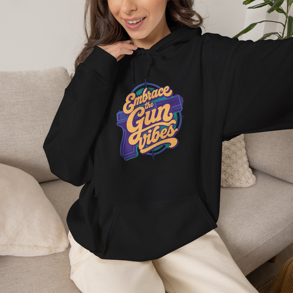 Embrace Gun Vibes Hoodie — Retro