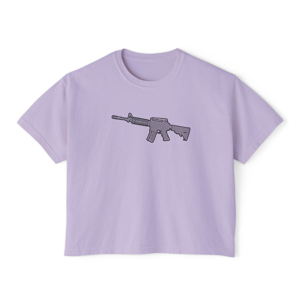 The Checker Collection-AR Rifle-Women's Boxy Tee