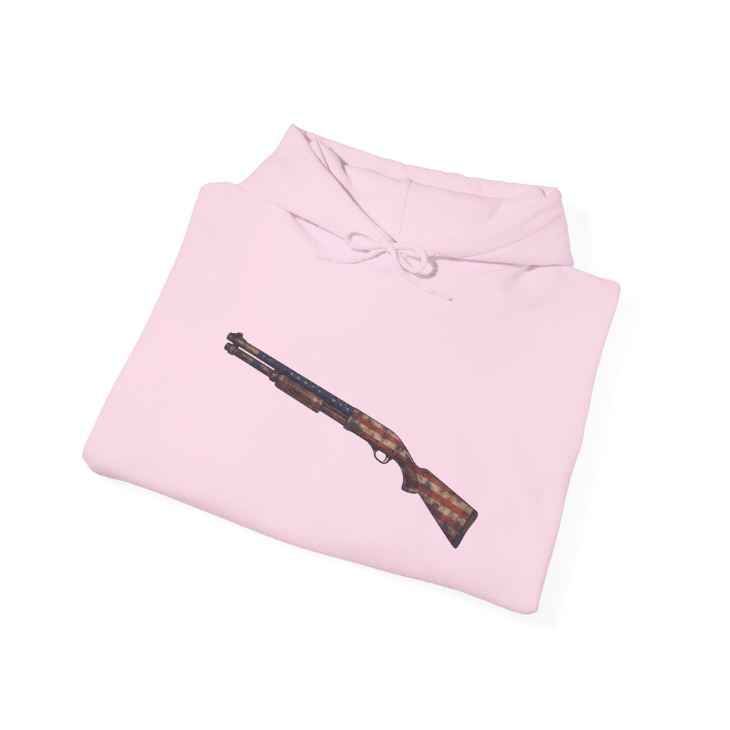 United States Flag Shotgun Graphic Hoodie